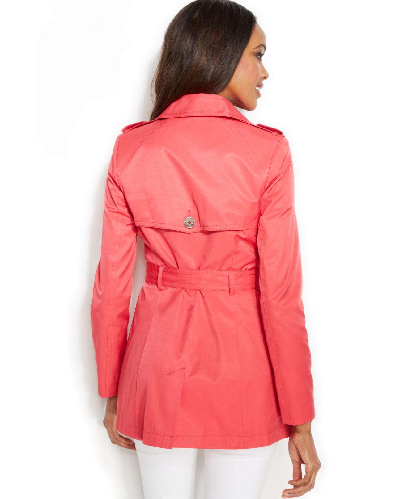 Lyst Inc International Concepts DoubleBreasted Belted Trench Coat in