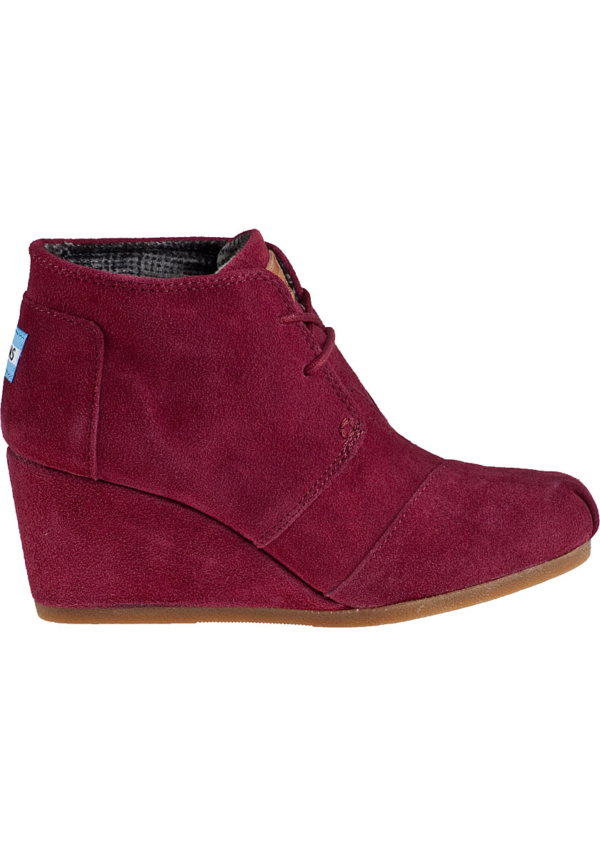 toms booties wedge