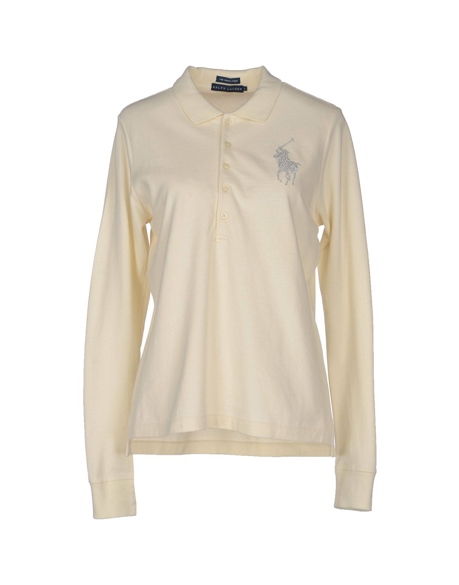 beige ralph lauren polo long sleeve