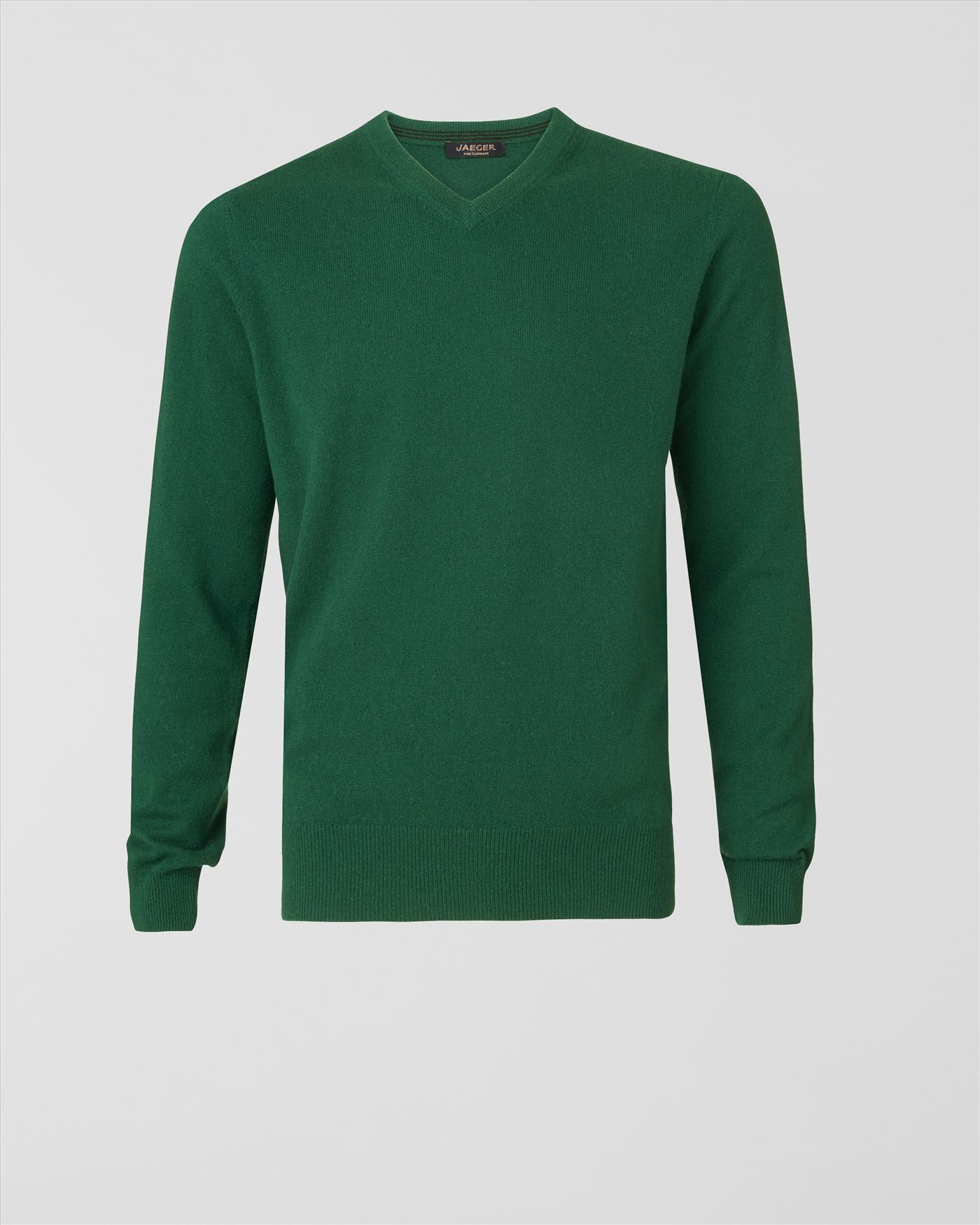 Jaeger Cashmere V Neck Sweater in Green for Men Lyst