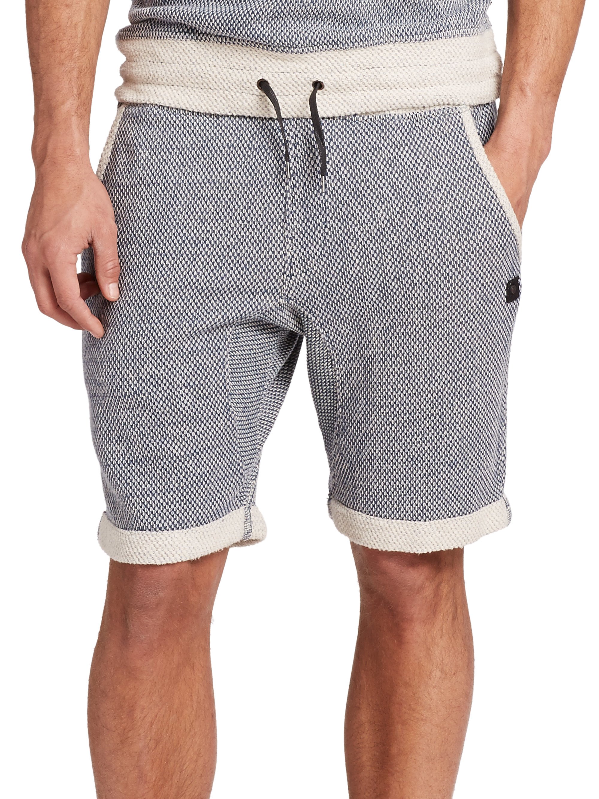 Madison Supply Textured French Terry Sweat Shorts in Gray for Men | Lyst