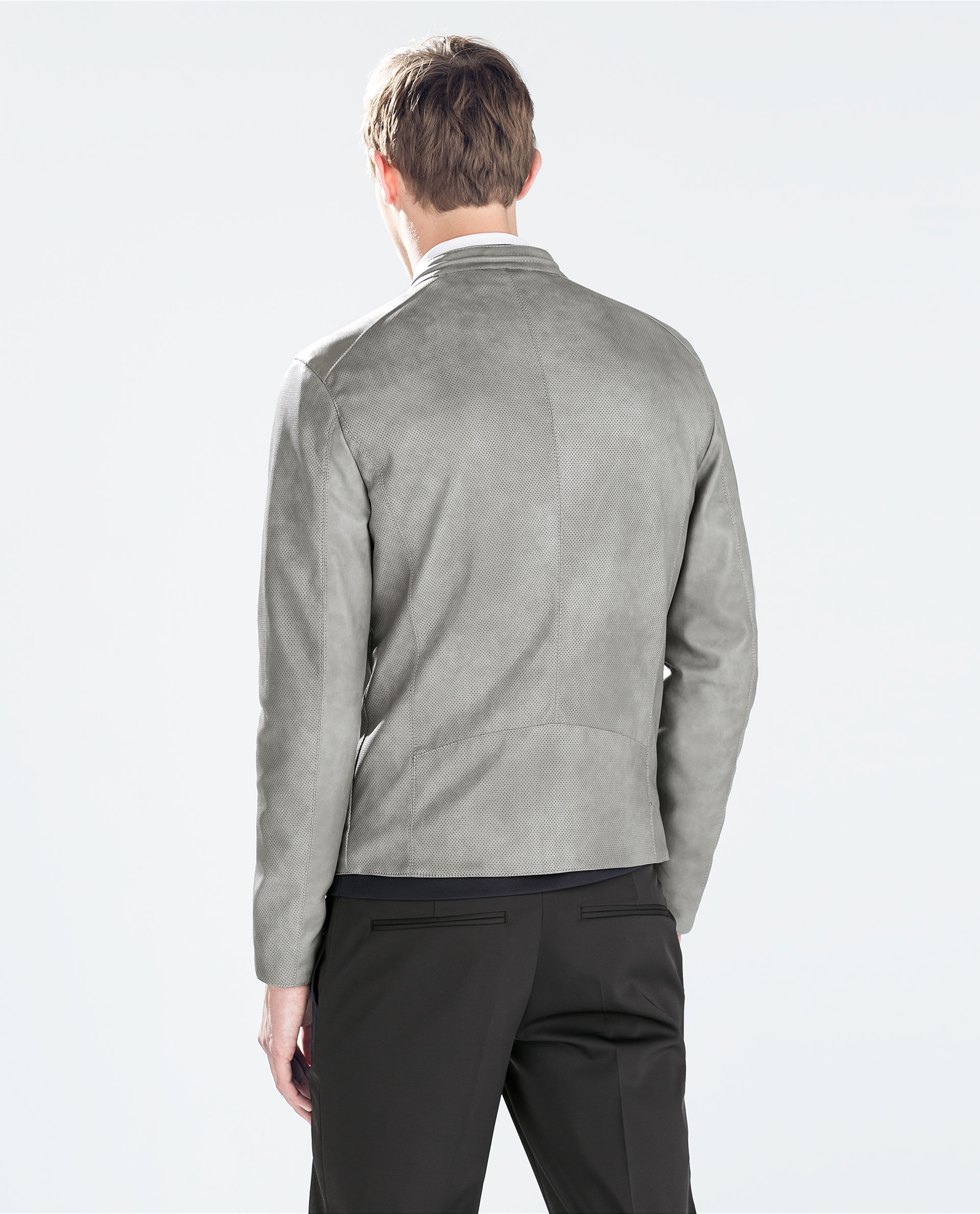 Zara Mens Grey Leather Jacket Modern Fashion Photo Blog Zara Mens Grey Leather Jacket