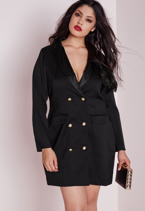 tuxedo plus size dress