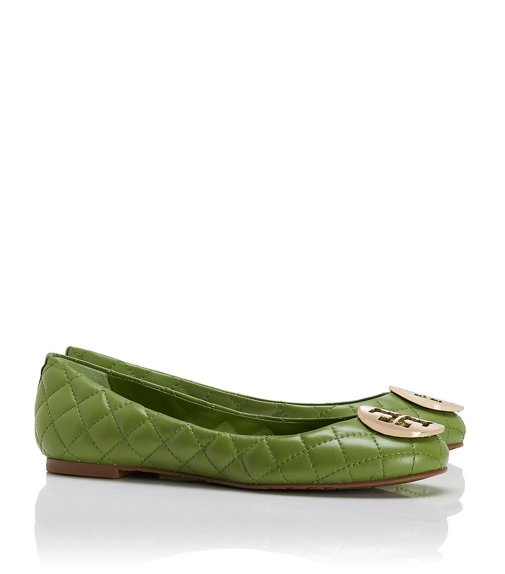 tory burch green flats