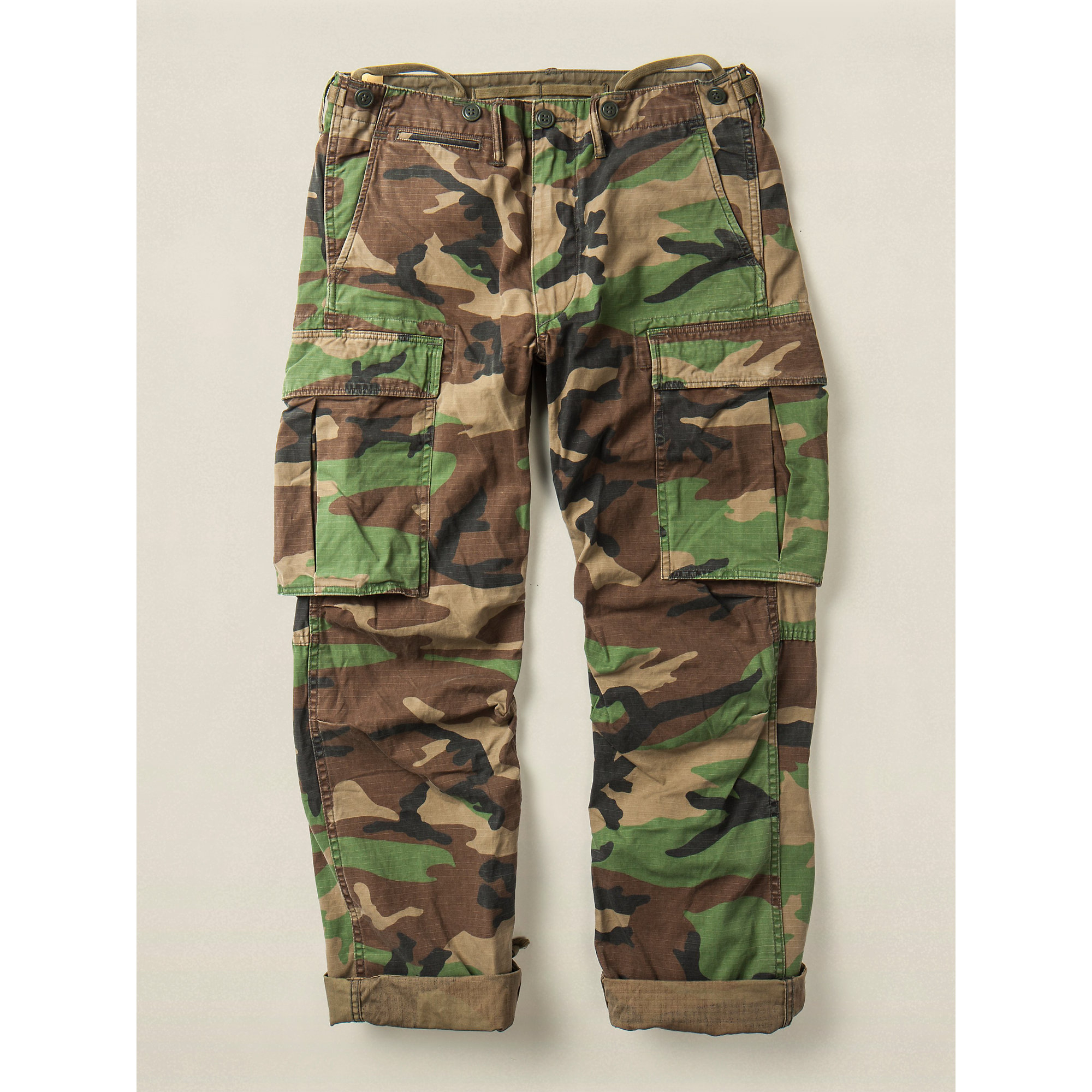 RRL Camo Cotton Surplus Cargo Pant in Olive (Green) for Men - Lyst