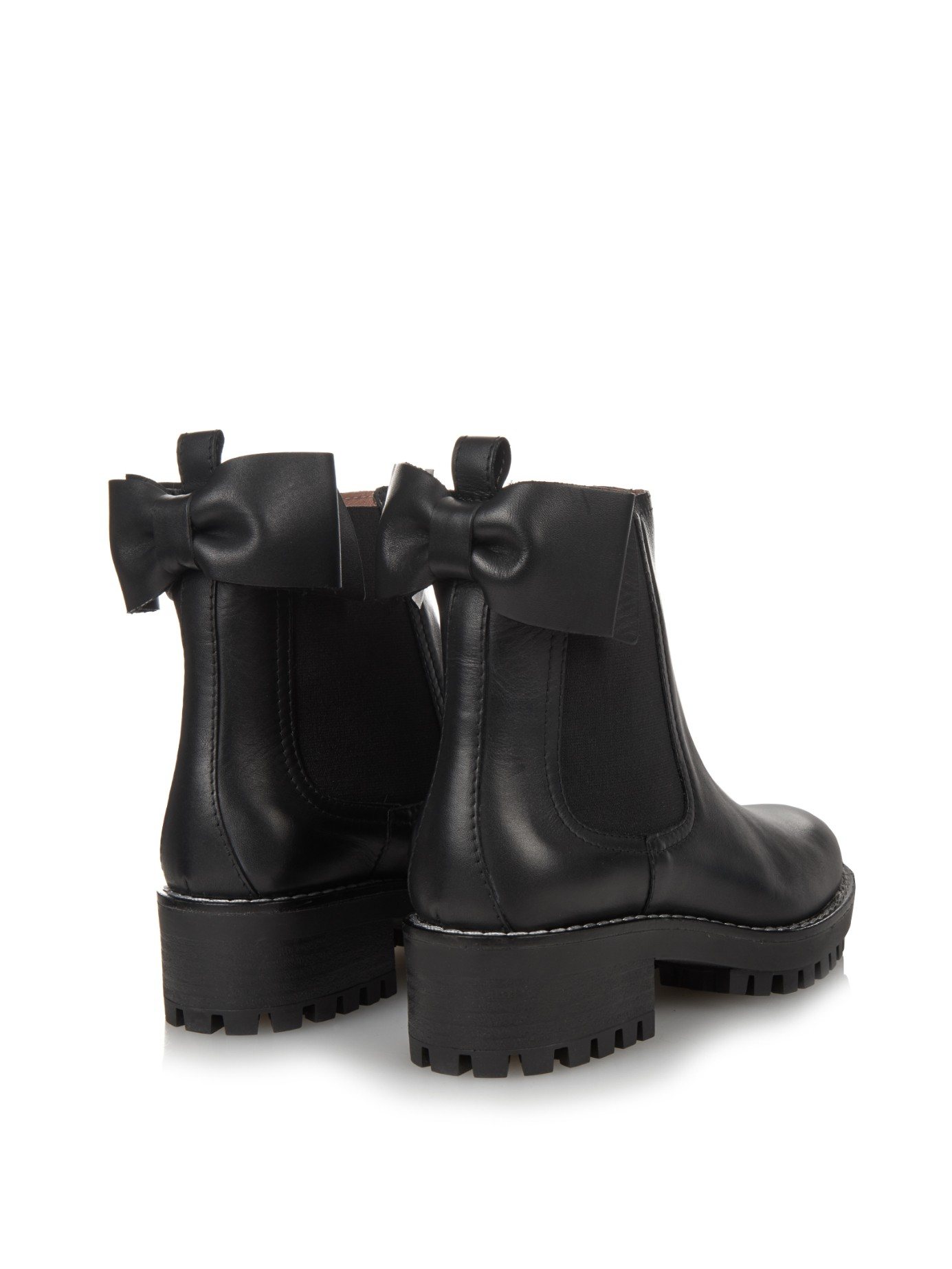 bow chelsea boots