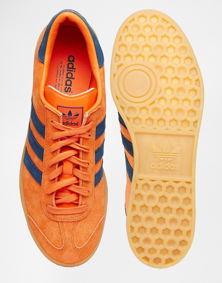adidas Originals Hamburg Trainers S74837 in Orange for Men | Lyst