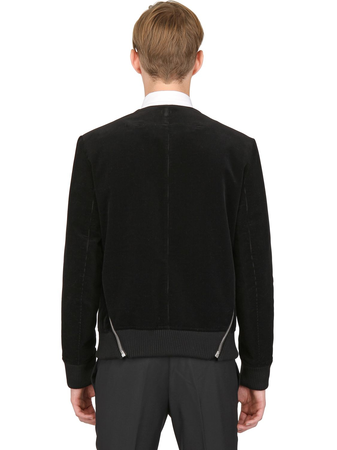 Givenchy Corduroy Velvet Bolero Jacket in Black for Men - Lyst