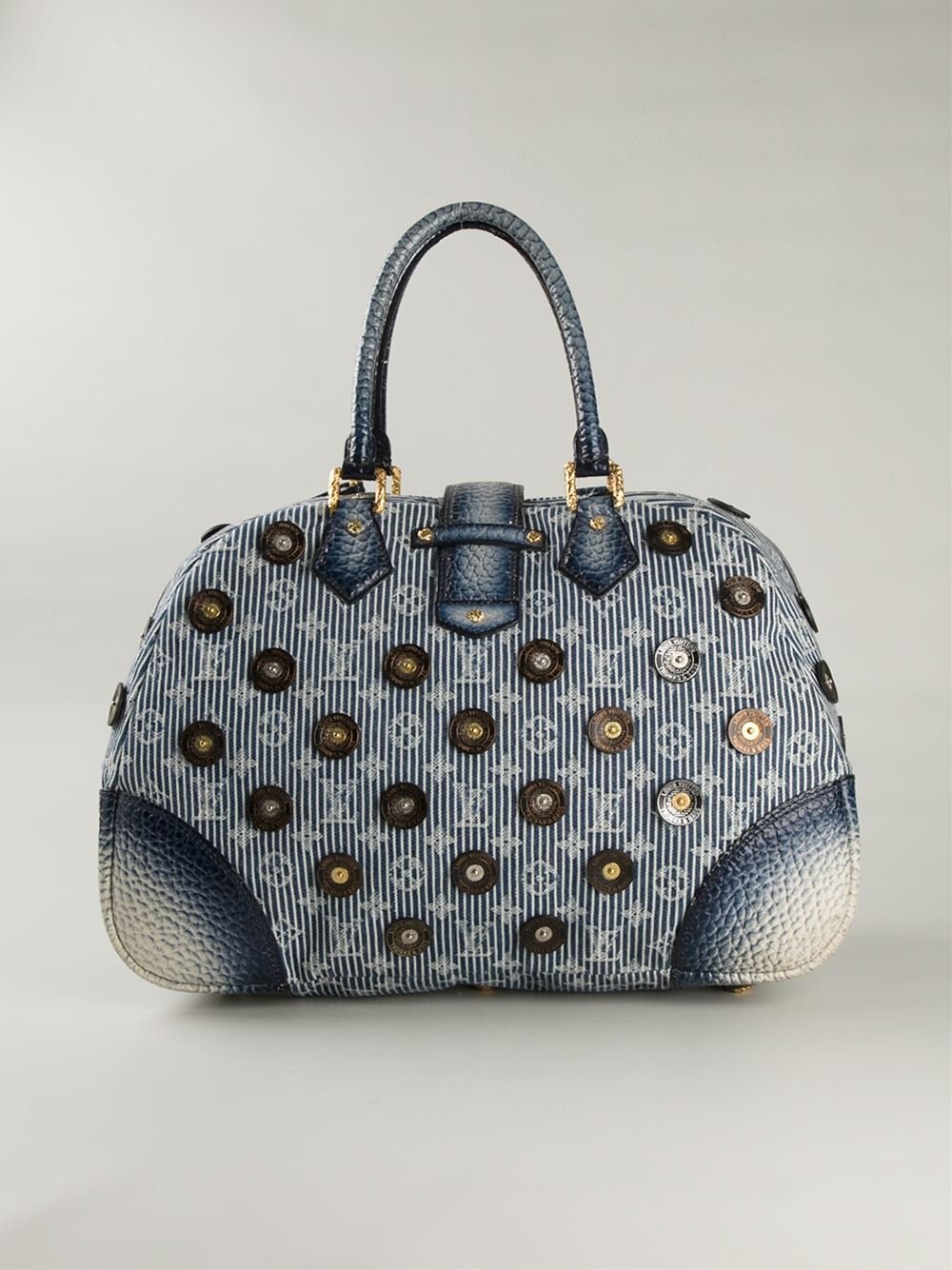 Louis Vuitton Monogrammed Bowling Bag in Blue - Lyst