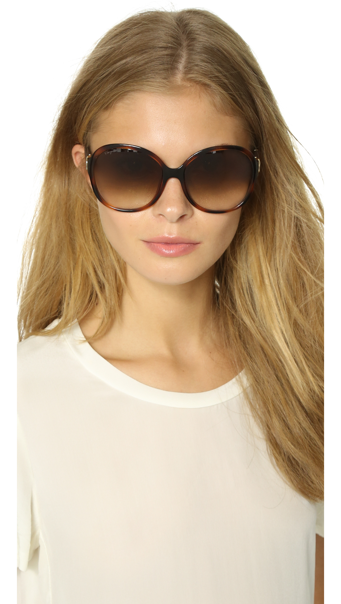 ferragamo round sunglasses