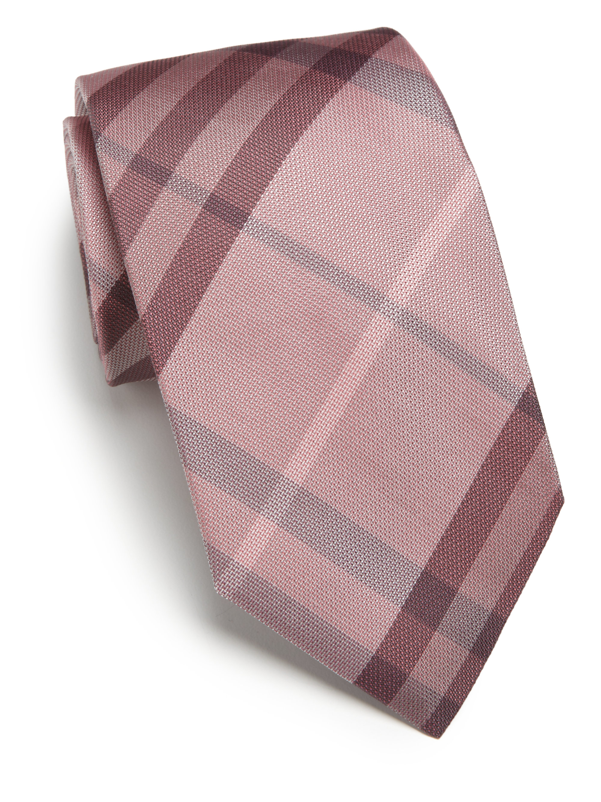 Burberry Pink Heather Manston Silk Tie in Pink for Men Lyst