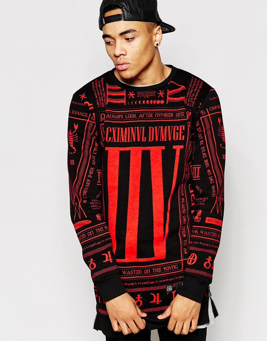 Criminal damage sweatshirt Clearance