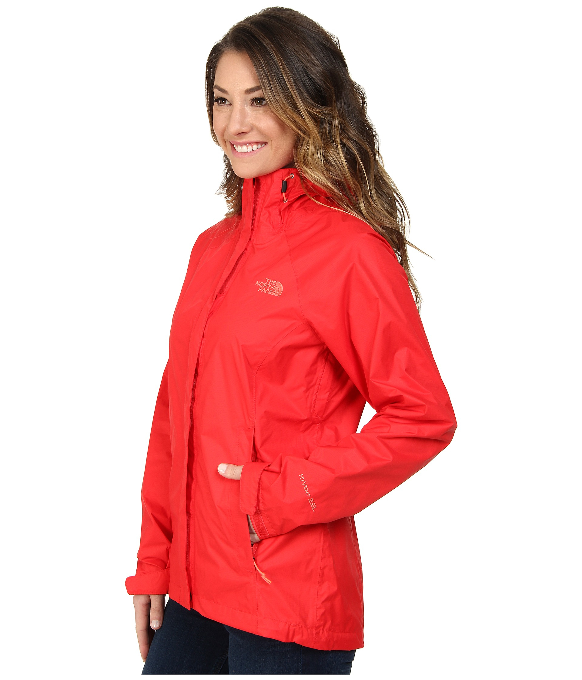 northface red coat