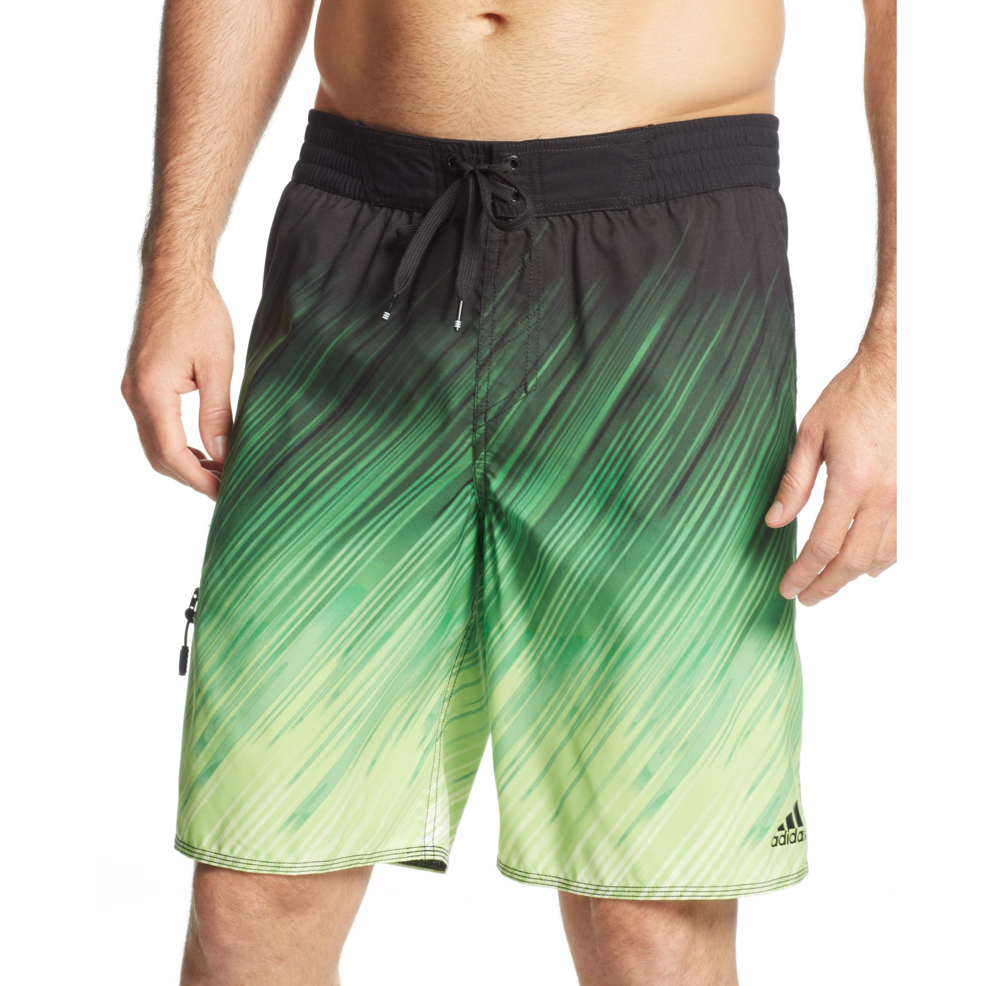 adidas Faded Volley Swim Shorts in Lime Green (Green) for Men Lyst