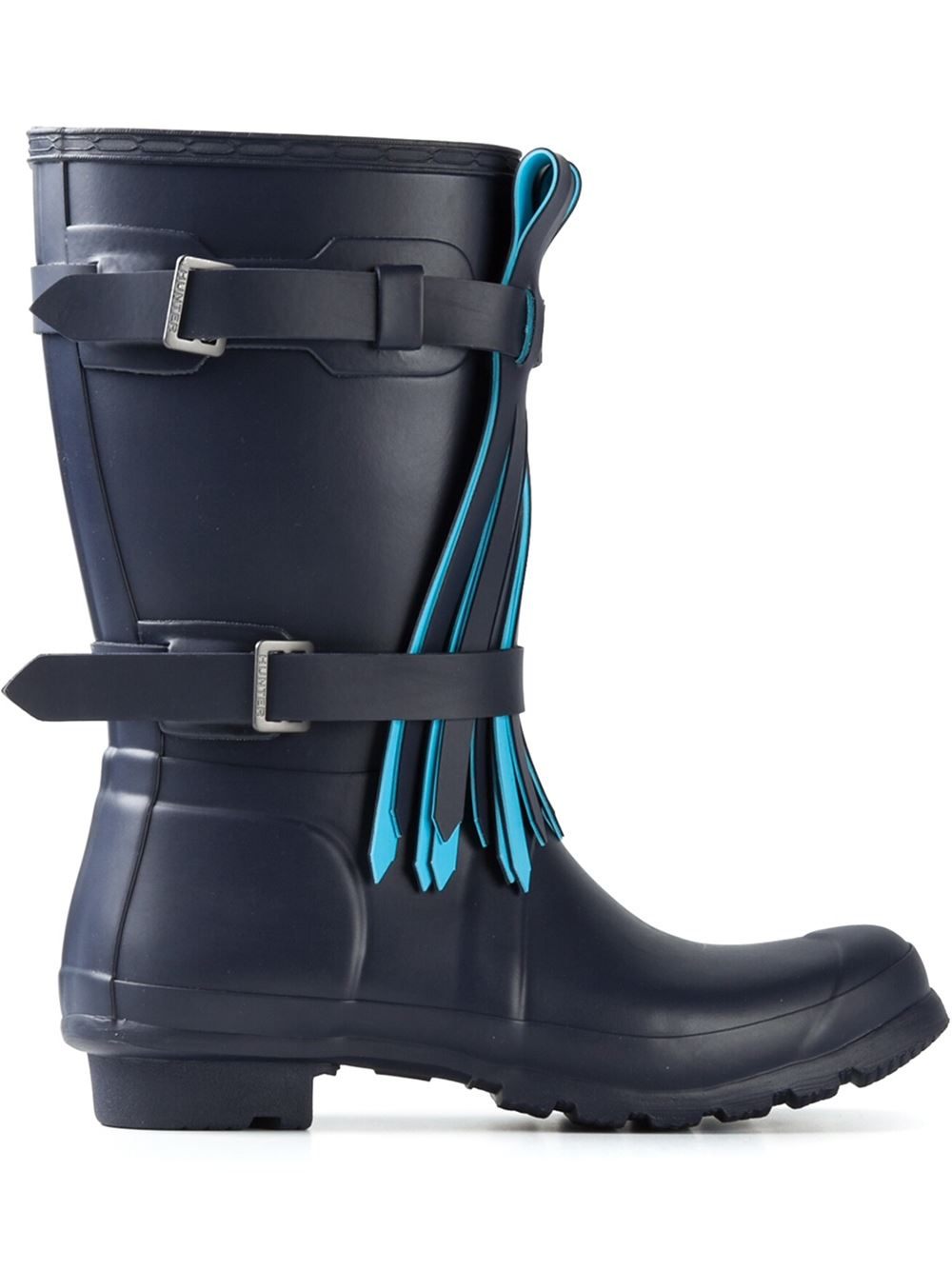 wave blue hunter boots