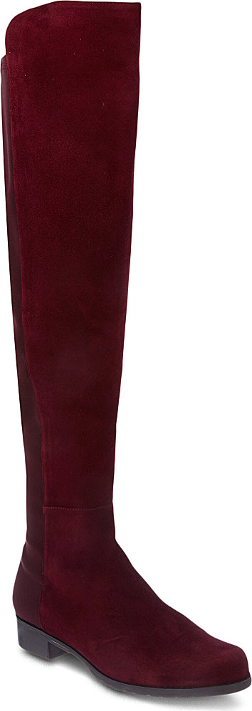 stuart weitzman boots red