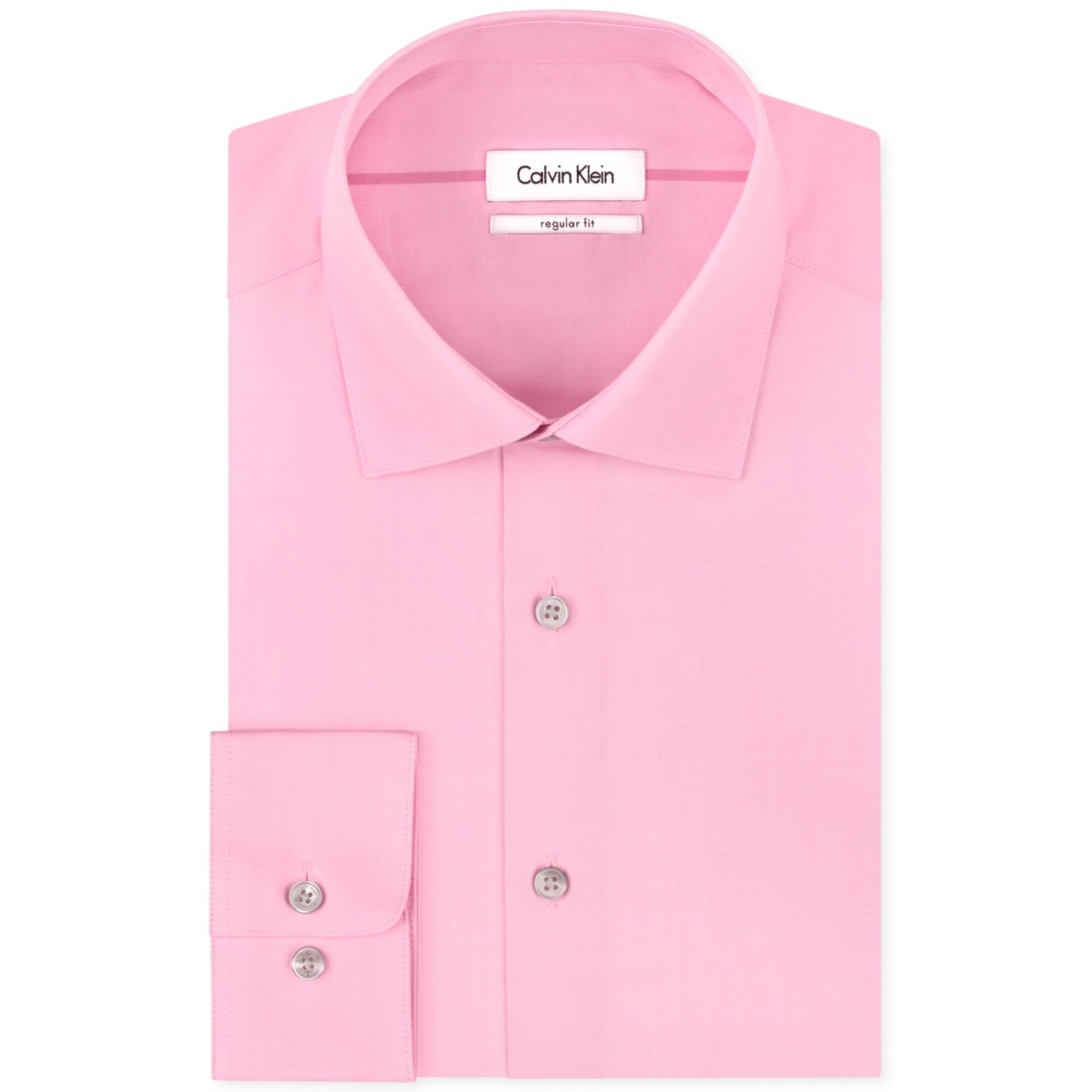 Calvin Klein Liquid Cotton Berry Dress Shirt in Pink for Men Lyst