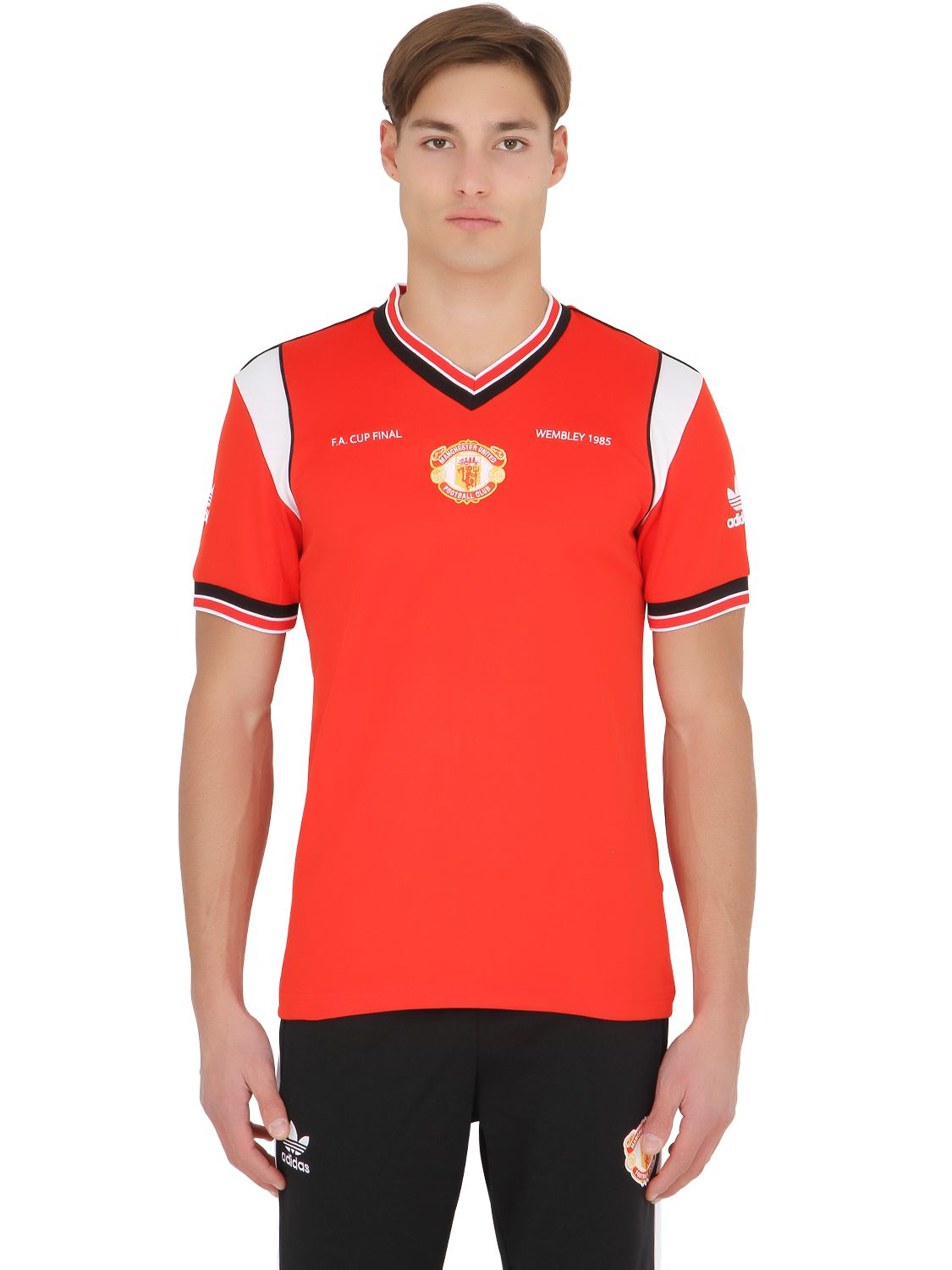 Adidas Originals Limit Ed Manchester United T Shirt In Red For Men Lyst