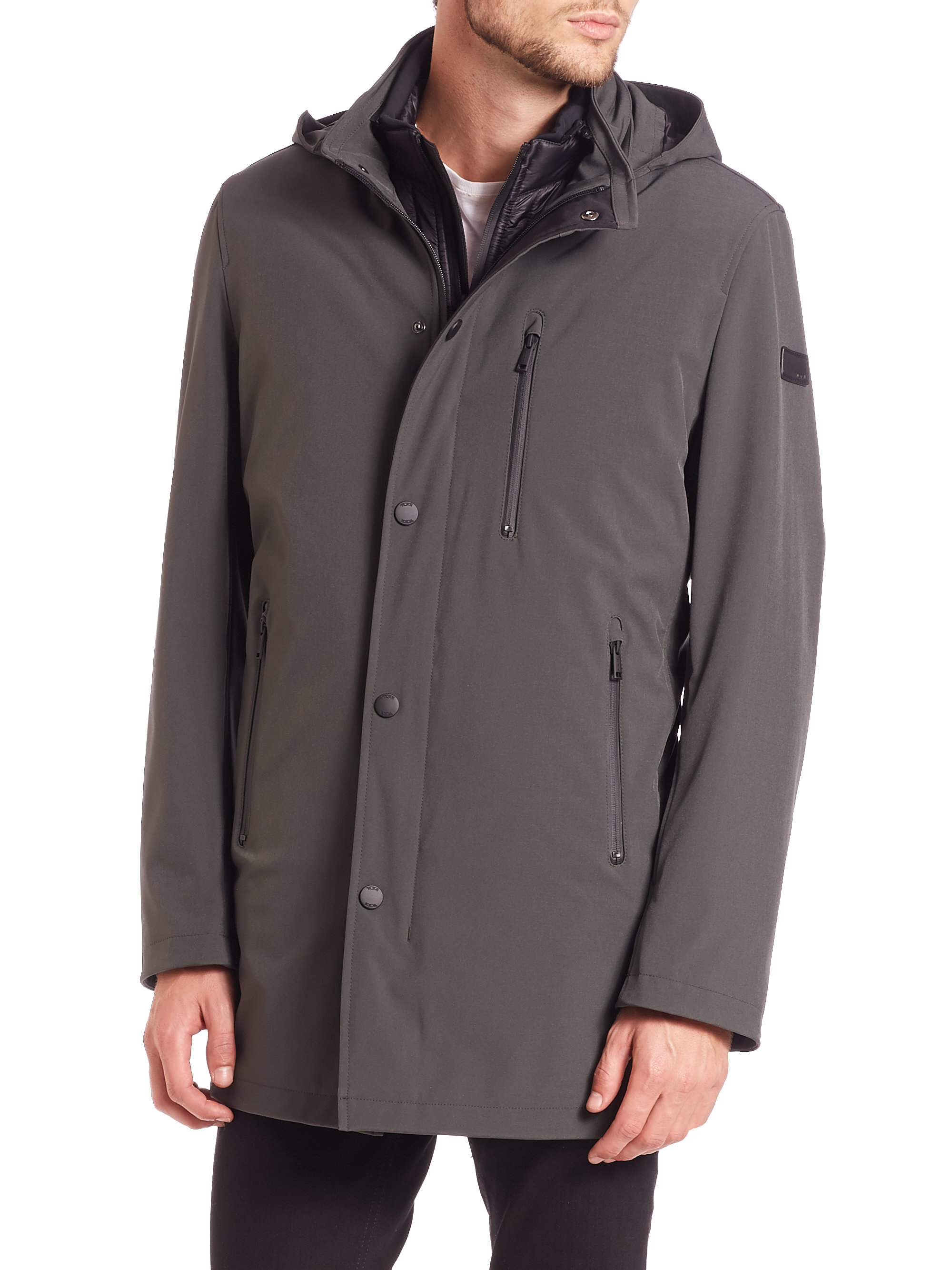 Lyst Tumi Tech Stretch Soft Shell Jacket in Gray for Men