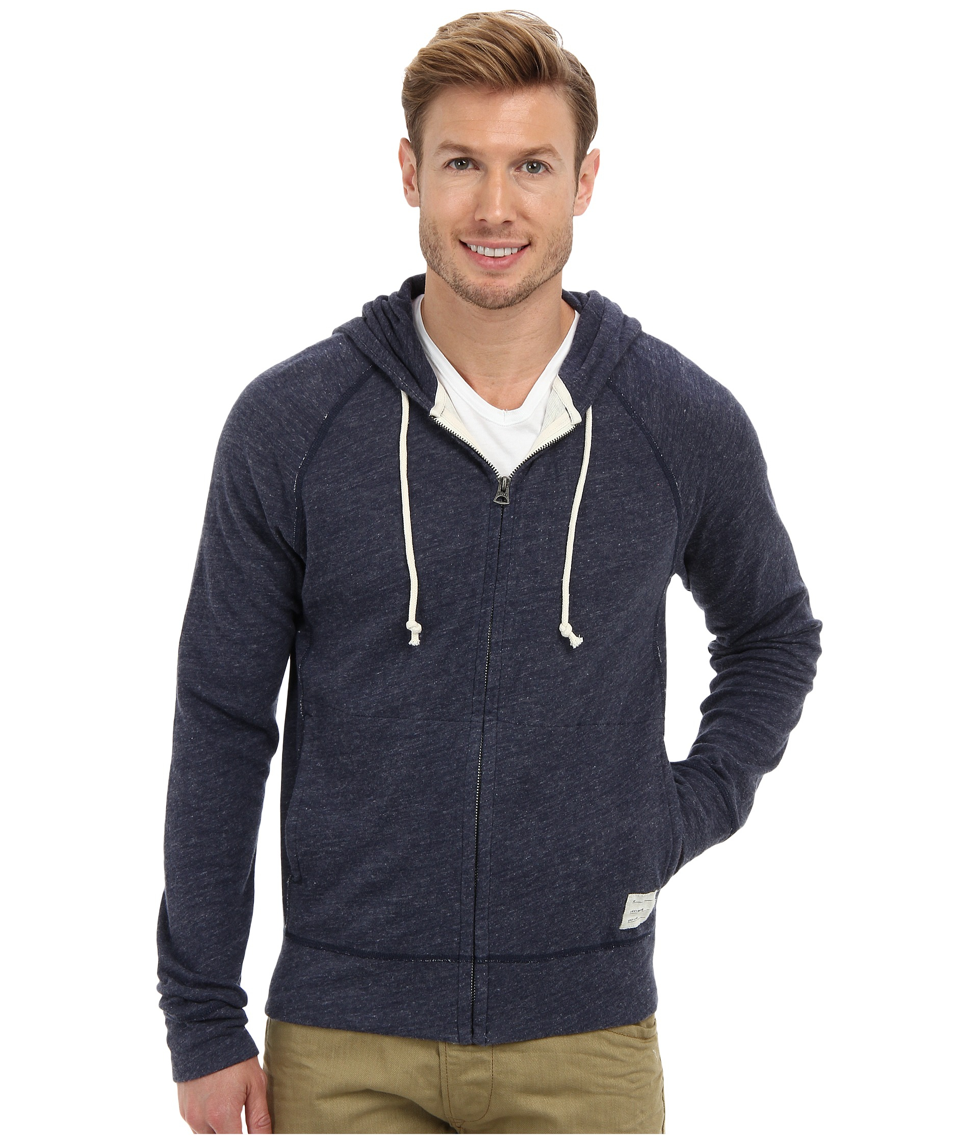 Lucky brand Duofold Hoodie in Blue for Men | Lyst