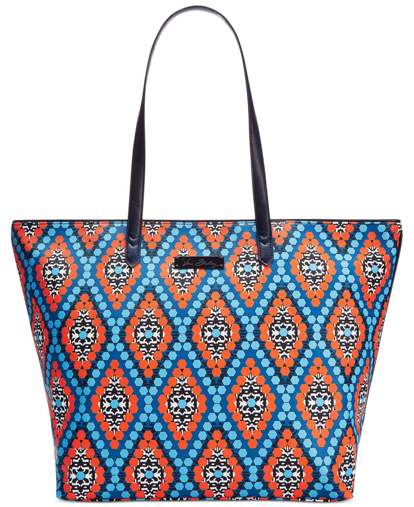 Vera Bradley Faux Leather Large Tote in Multicolor (Marrakesh Beads)