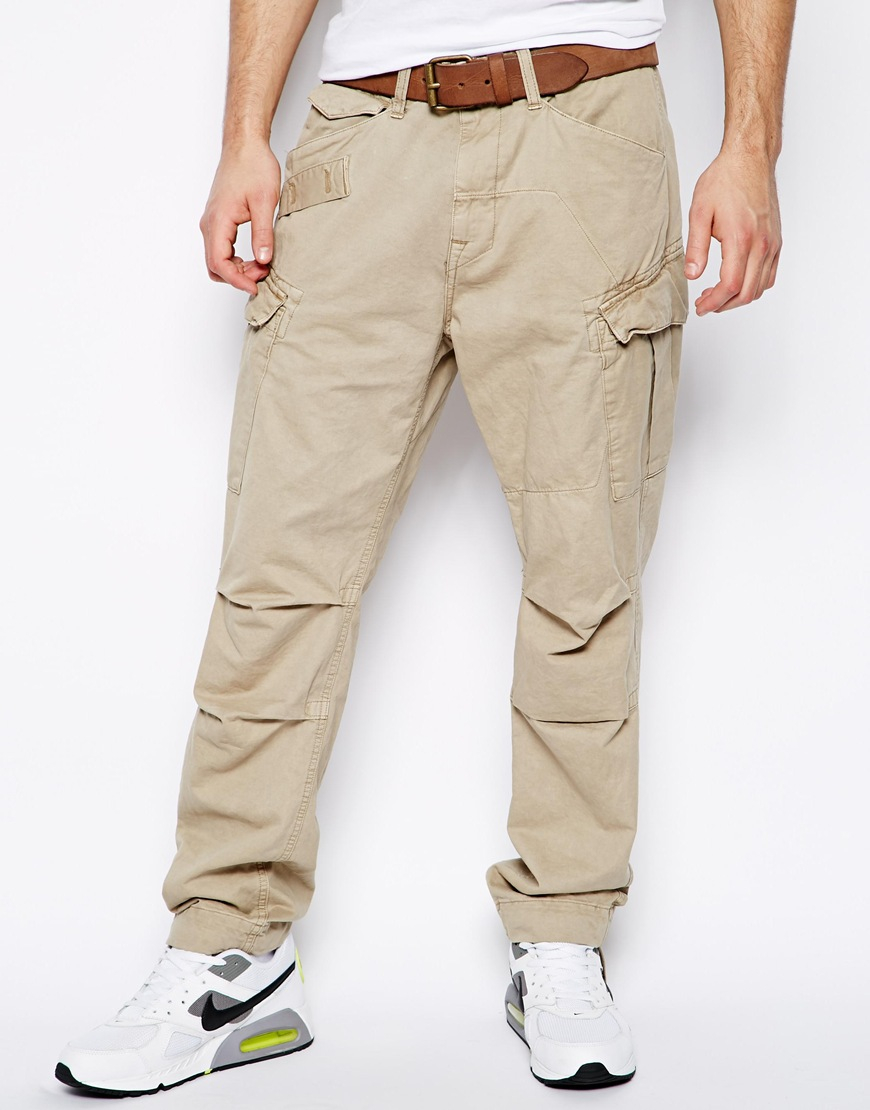 Lyst - G-Star Raw G Star Cargo Pants Rovic Loose Tapered in Natural for Men
