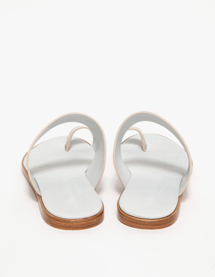 white minimalist sandals