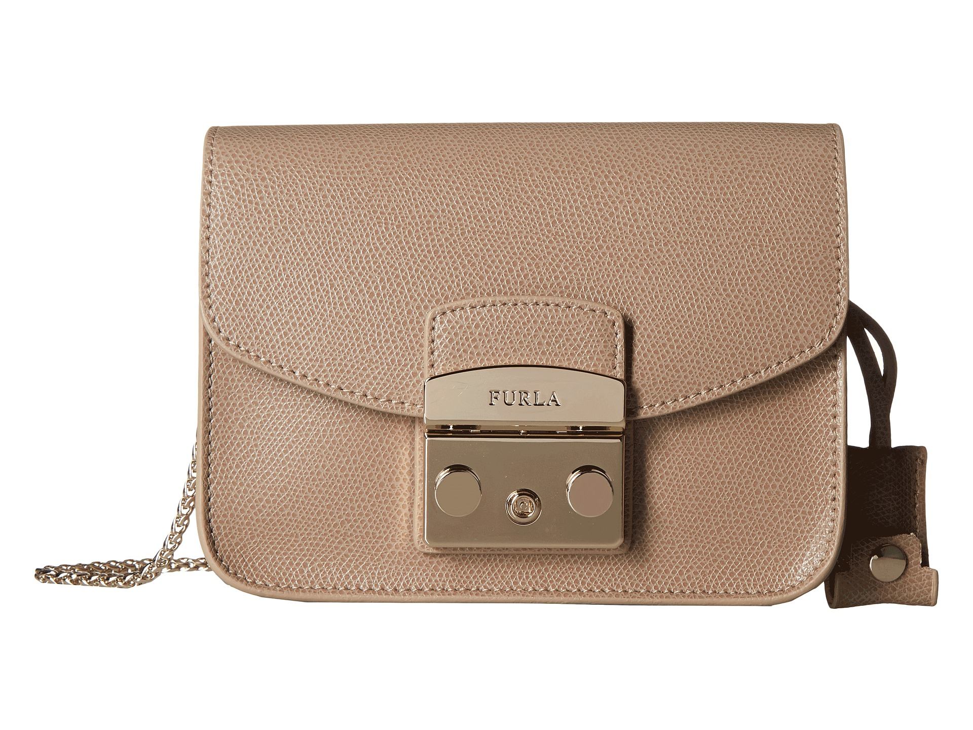 Furla Metropolis Mini Crossbody in Natural Lyst