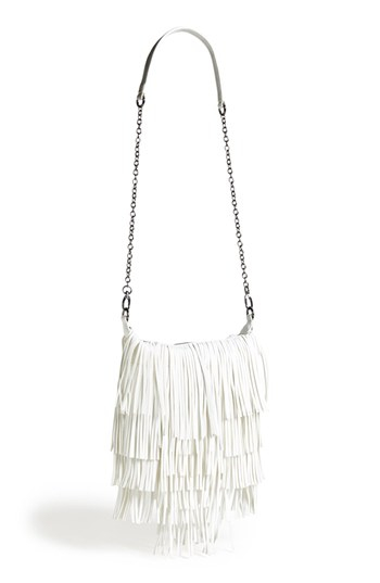 Steve Madden Bmocha Fringe Crossbody Bag In White Lyst Fringe Crossbody Bag In White