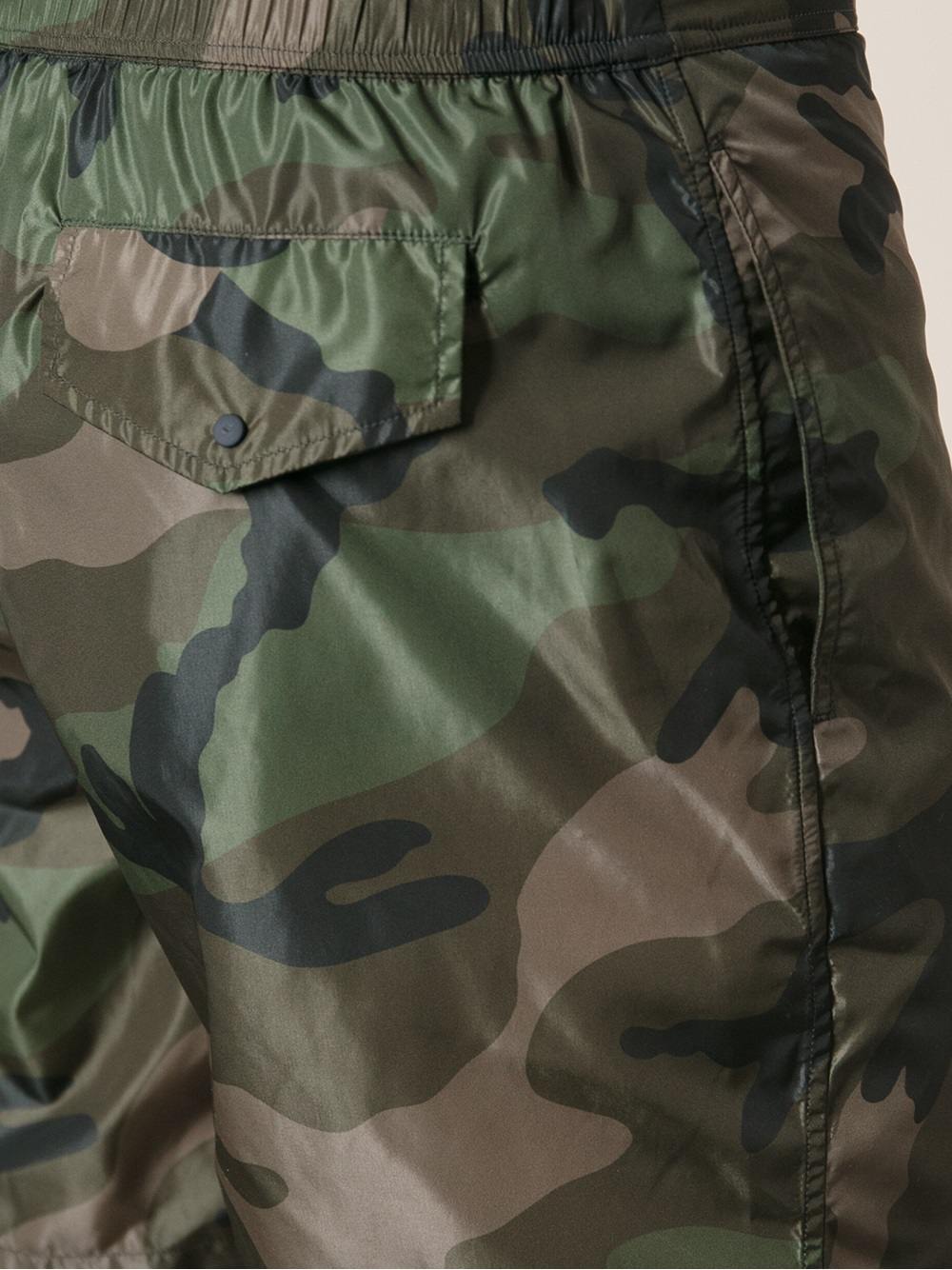 Valentino Camouflage-Print Swim Shorts 