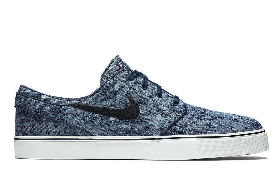 nike sb janoski blue denim skate shoes
