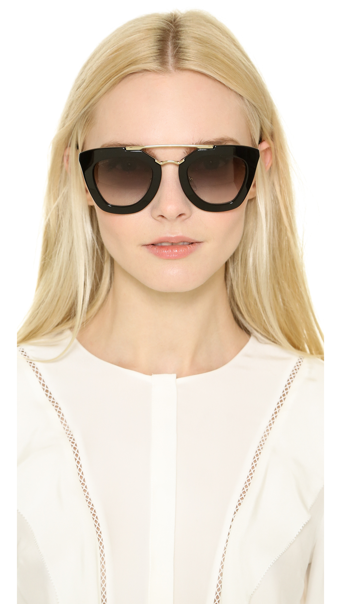 prada 52mm cat eye sunglasses