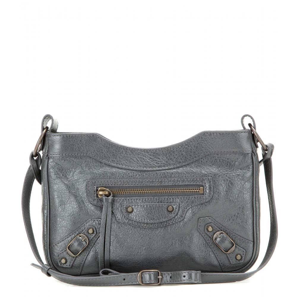 Indvending mastermind Svømmepøl Balenciaga Classic Hip Leather Shoulder Bag in Gray - Lyst