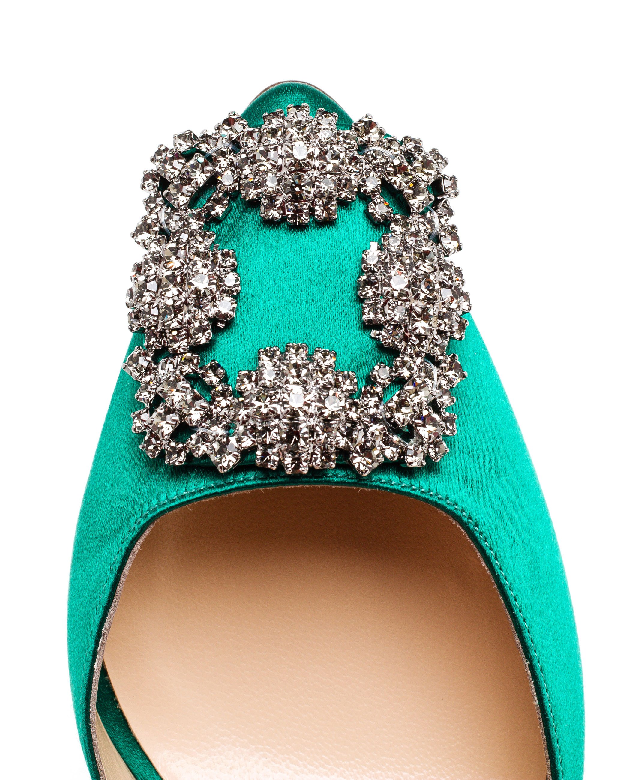 emerald green mules