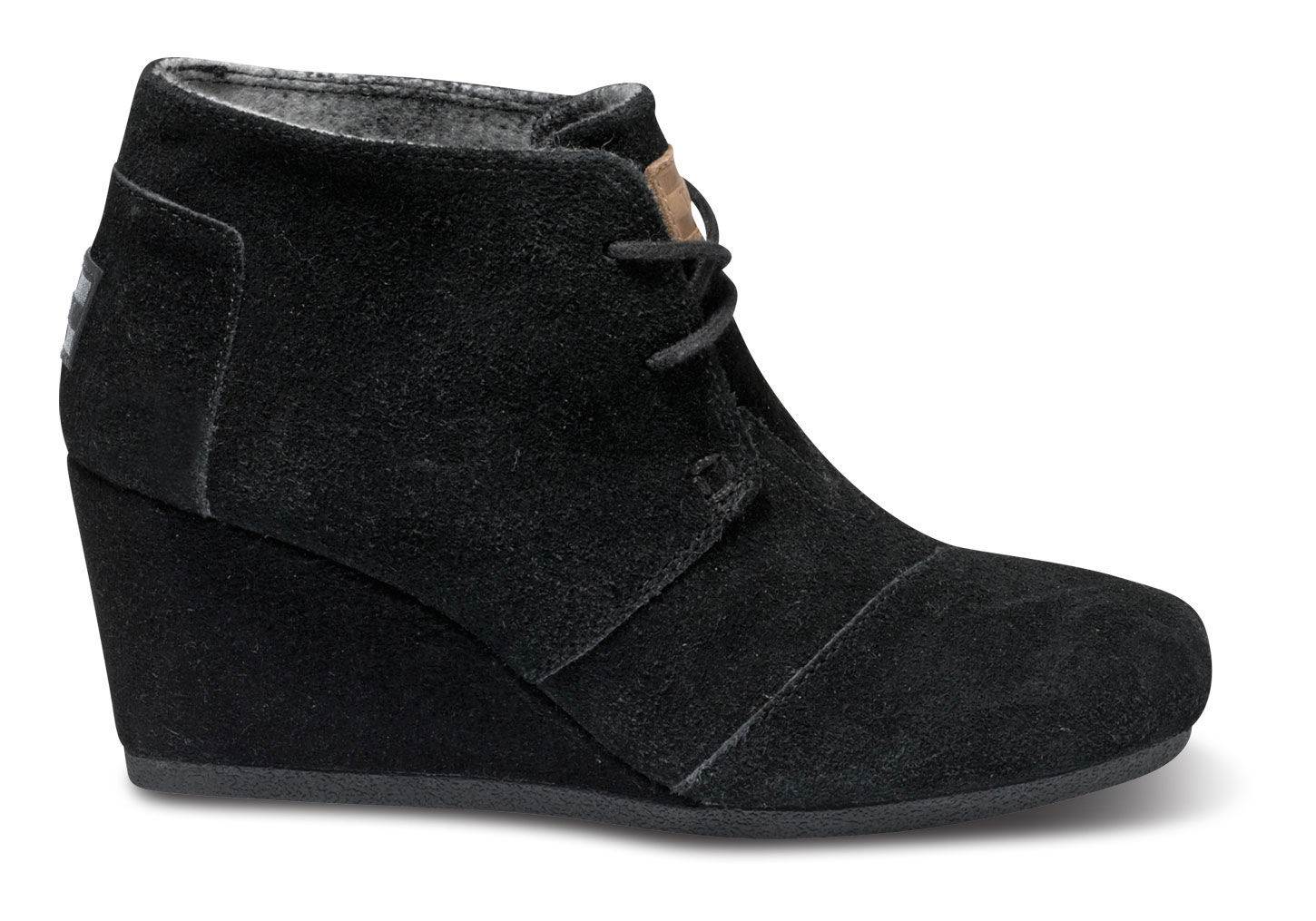 Lyst - Toms Black Suede Women'S Desert Wedges in Black