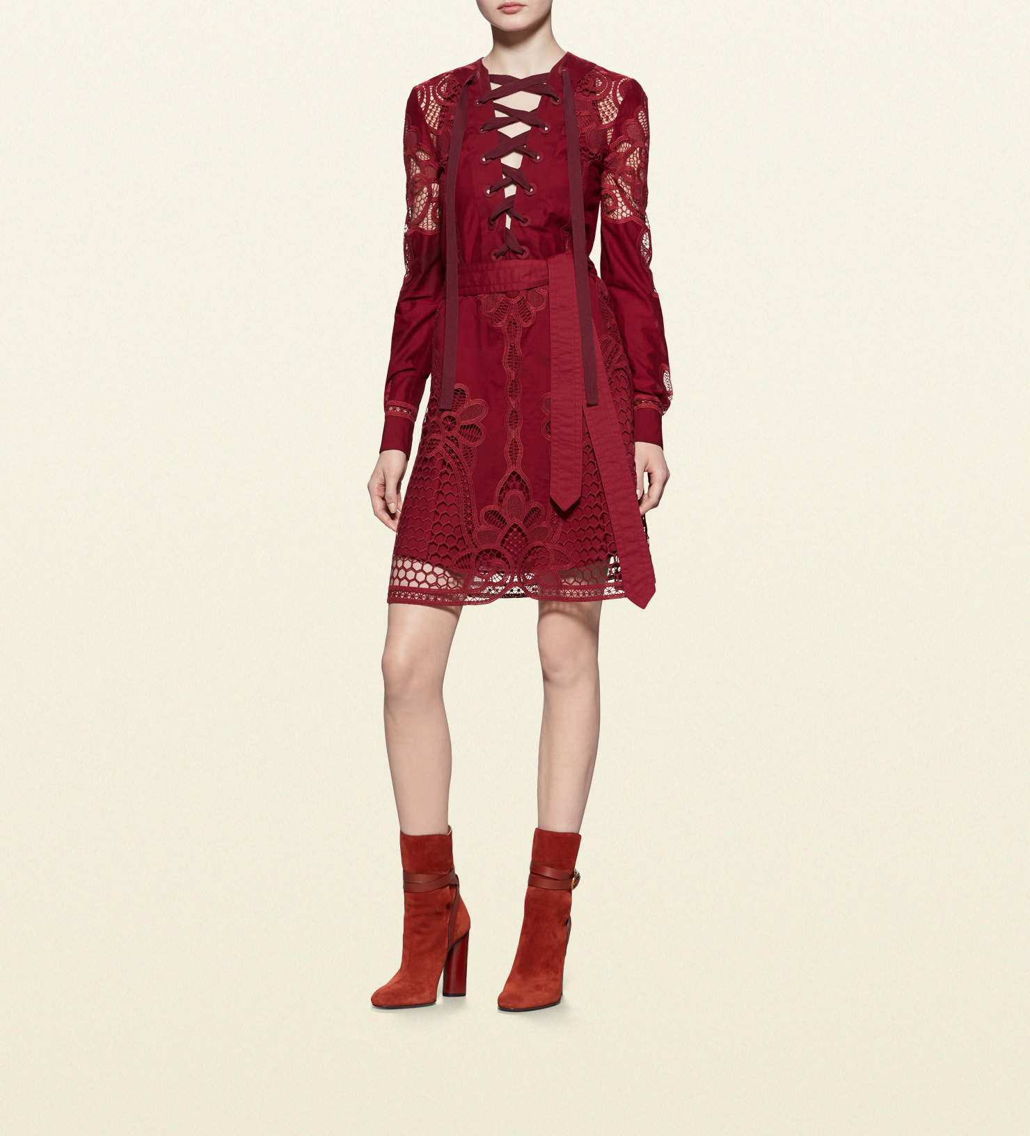 Embroidered Broderie Anglaise Dress | Gucci - mytheresa