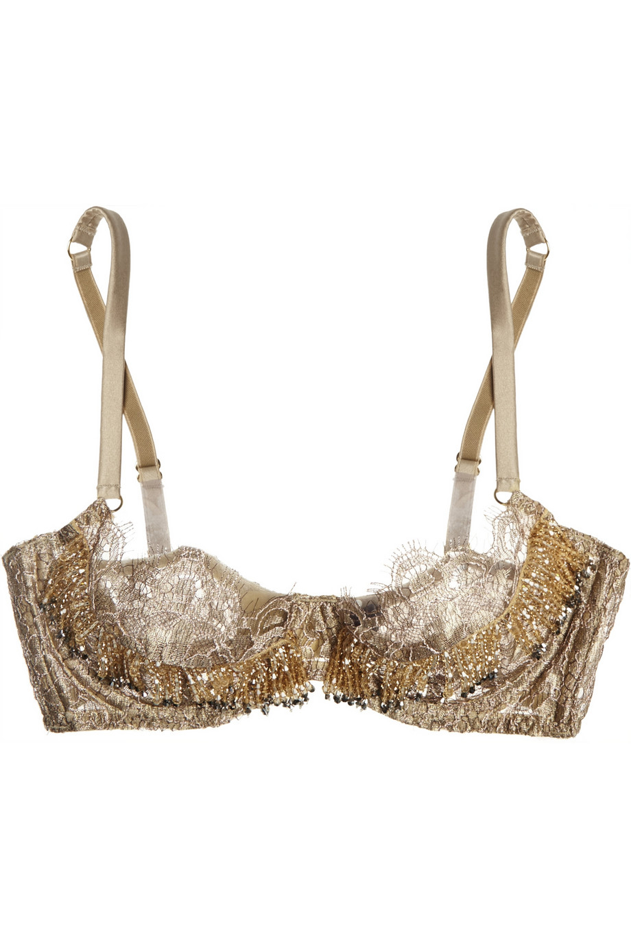 Agent Provocateur Soirée Zarrinia Metallic Beaded Lace Underwired Bra