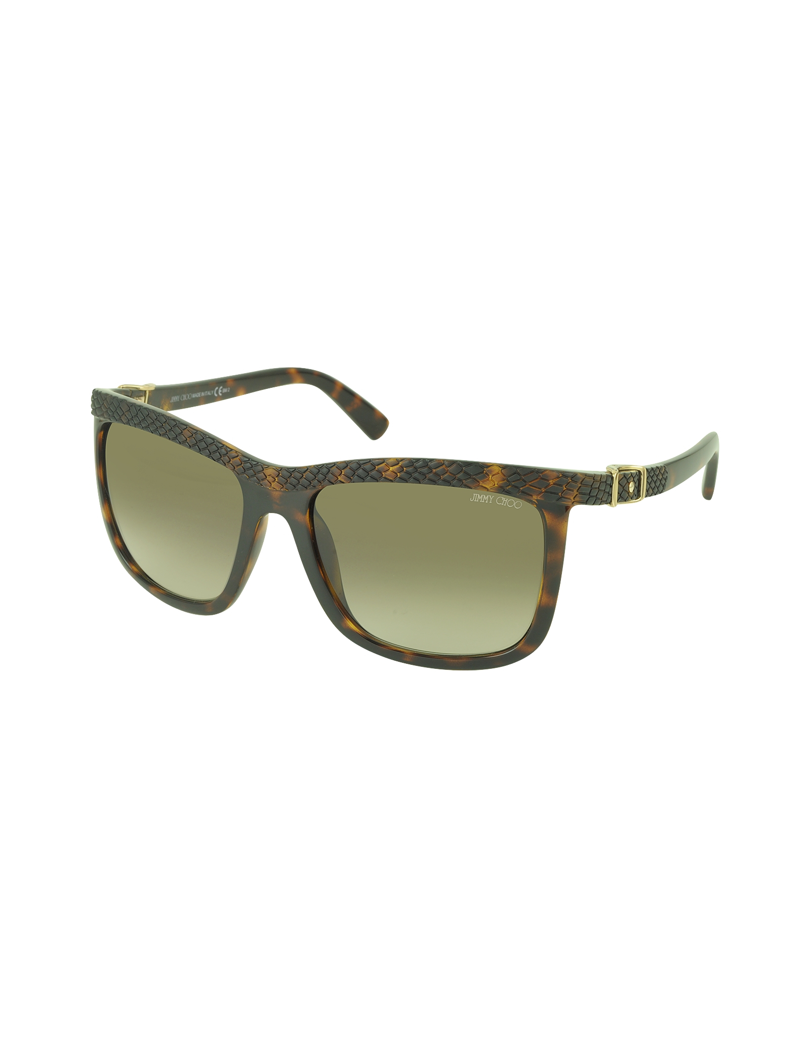 Jimmy choo Rea/s 791ha Havana Lizard Acetate Women's Sunglasses in ...