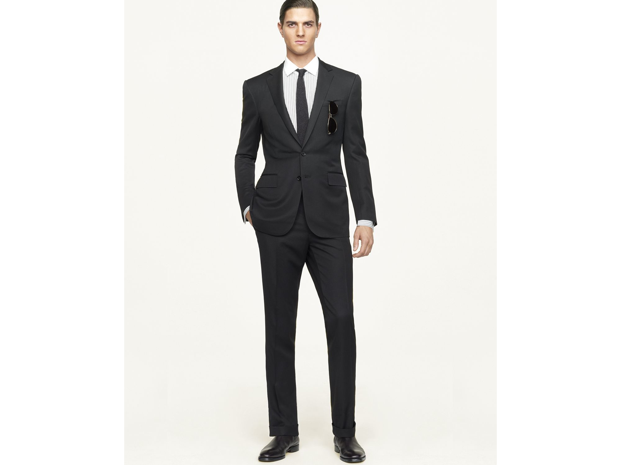 Ralph Lauren Black Label Anthony Solid Suit For Men Lyst