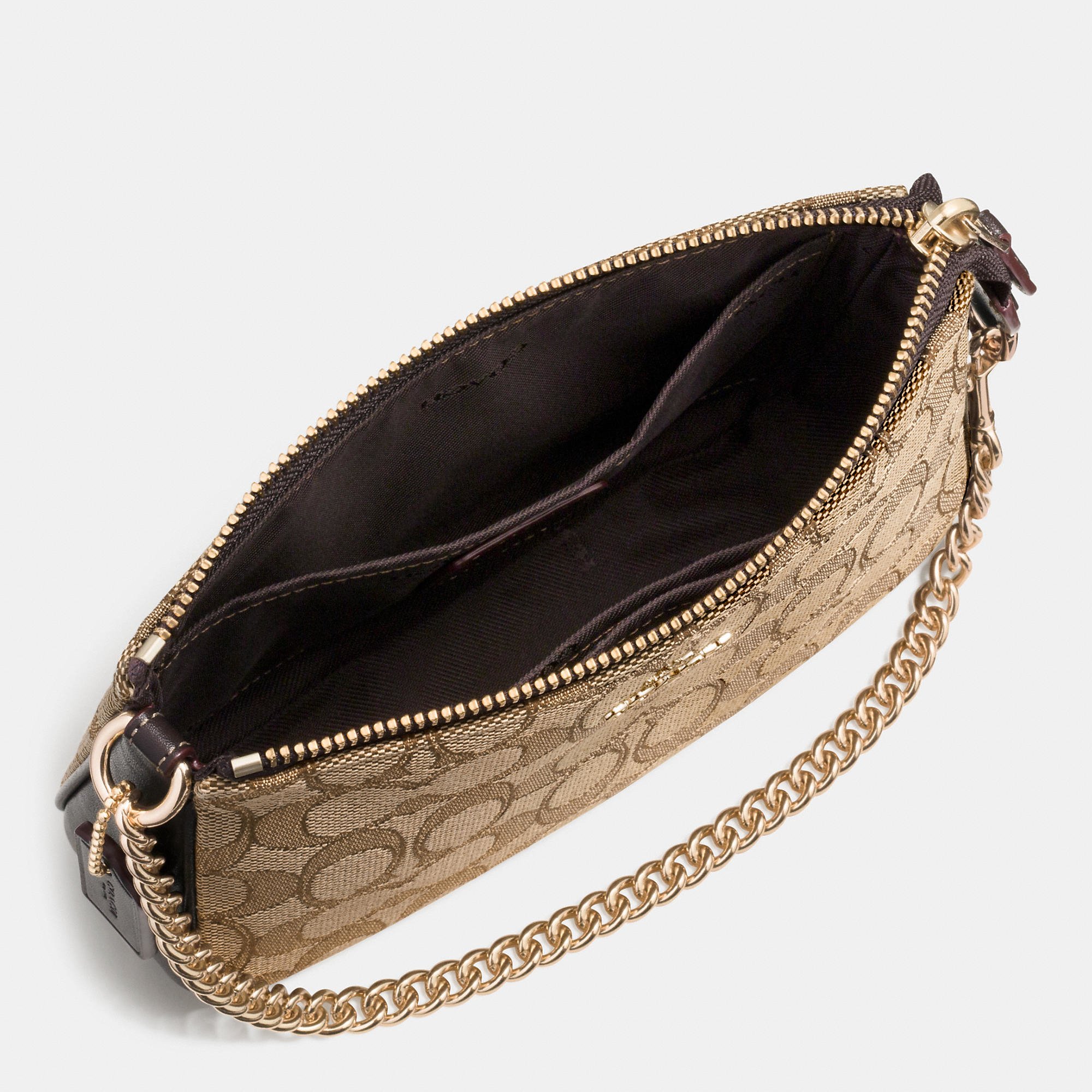 Wristlet nolita 19 handbag Coach Beige in Cotton - 35770159