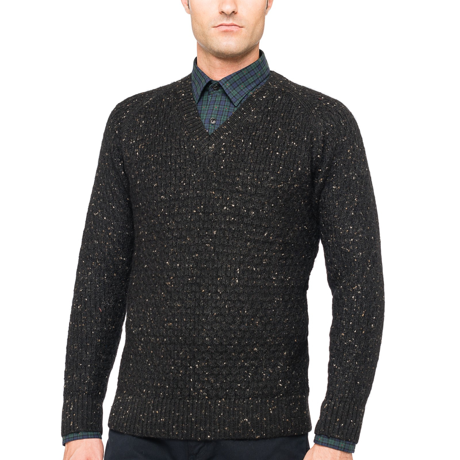 Billy reid Raglan VNeck Sweater in Black for Men Lyst