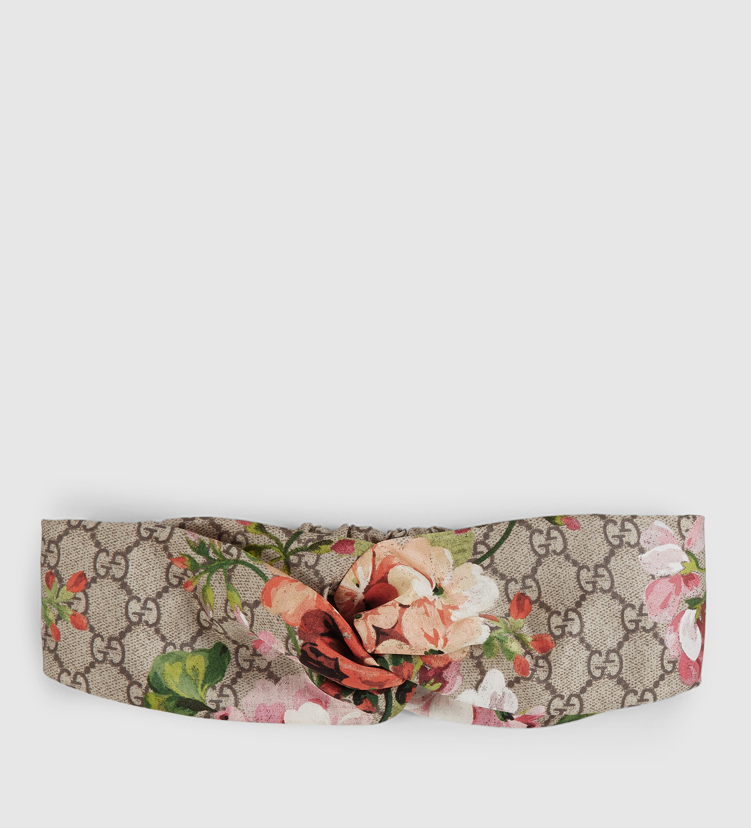 Gucci Blooms Print Silk Headband in Pink | Lyst