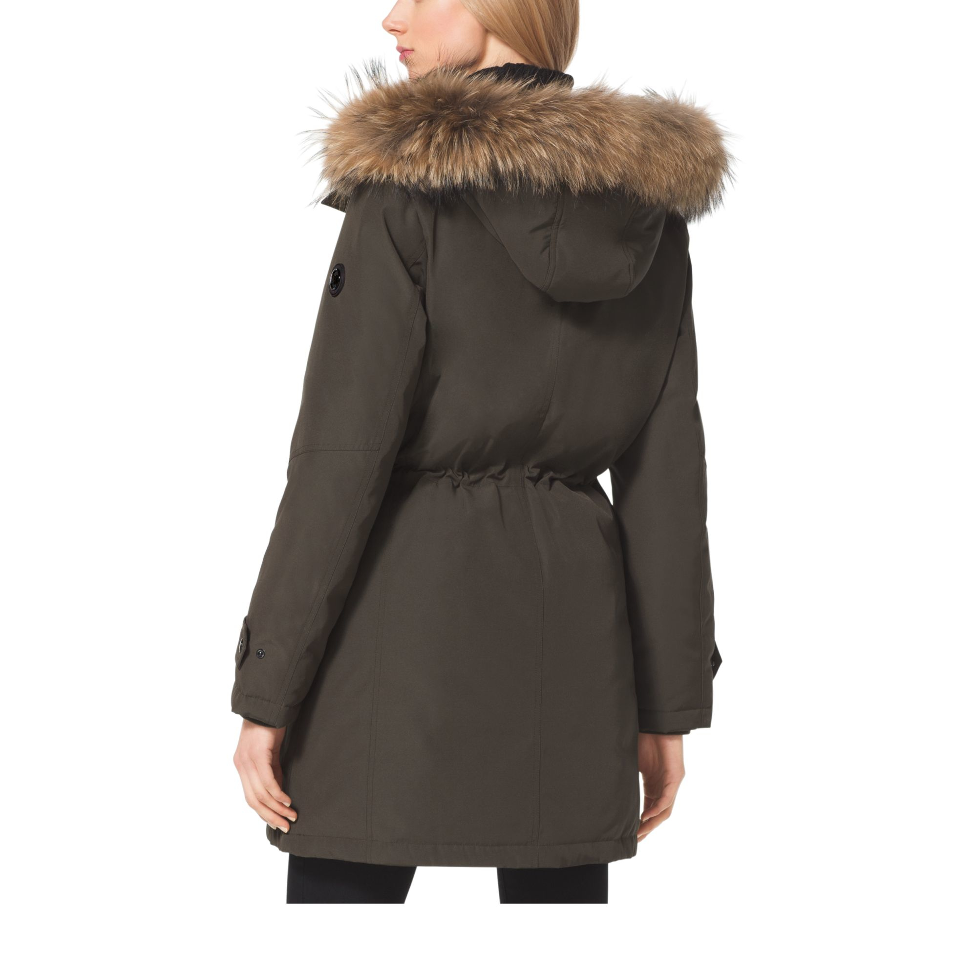 michael kors olive parka