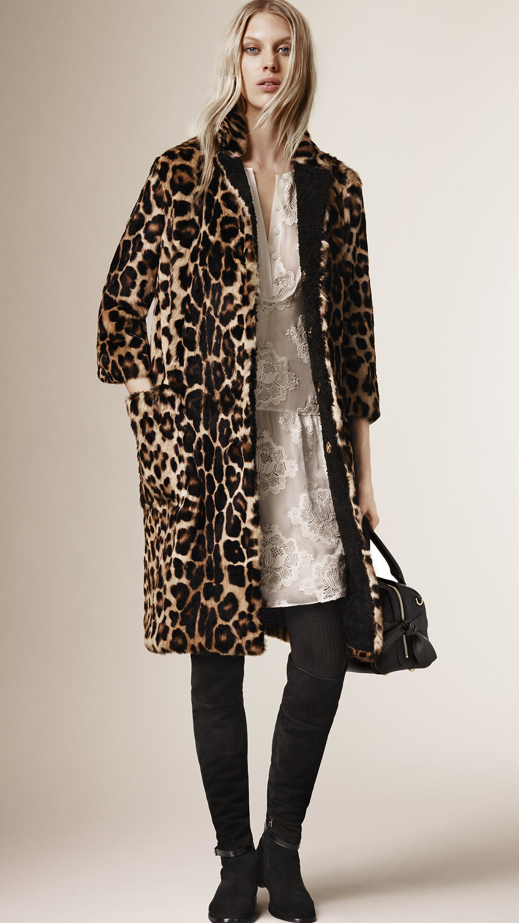 burberry leopard coat