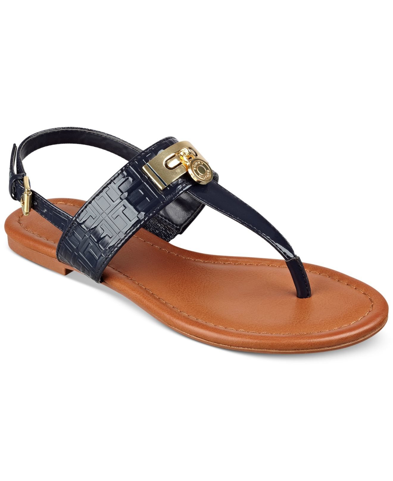 tommy hilfiger navy sandals