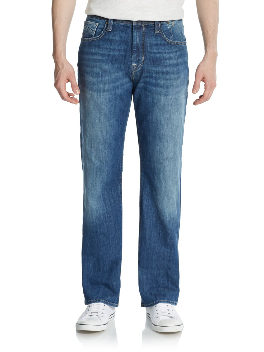 Lyst - Mavi jeans Matt Bootcut Jeans in Blue for Men