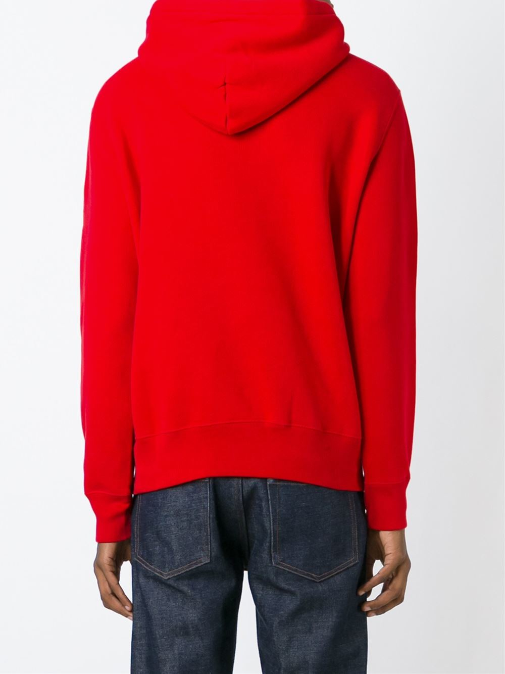 Lyst - Polo Ralph Lauren Logo Patch Hoodie in Red for Men