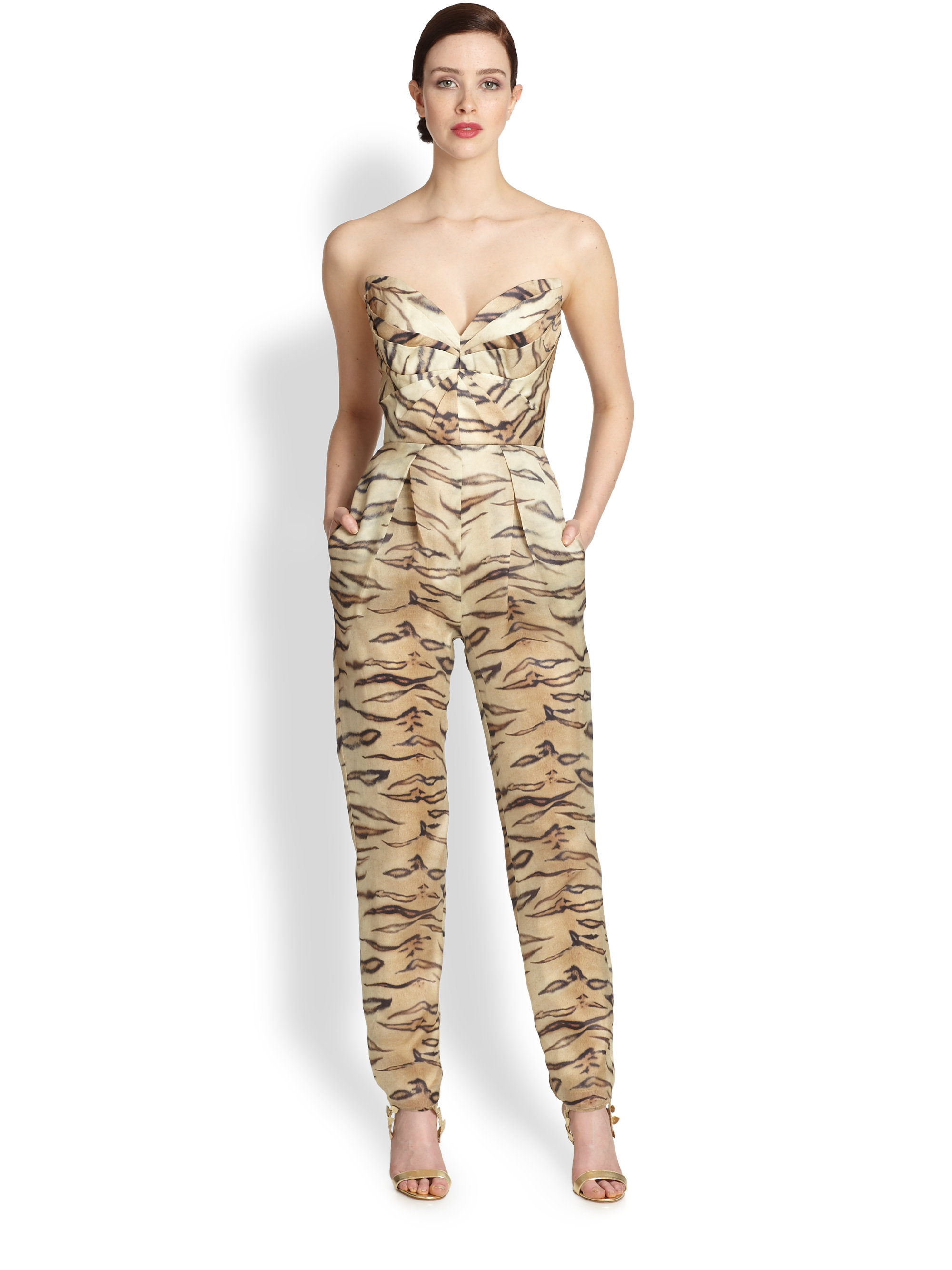 jumpsuit tiger print