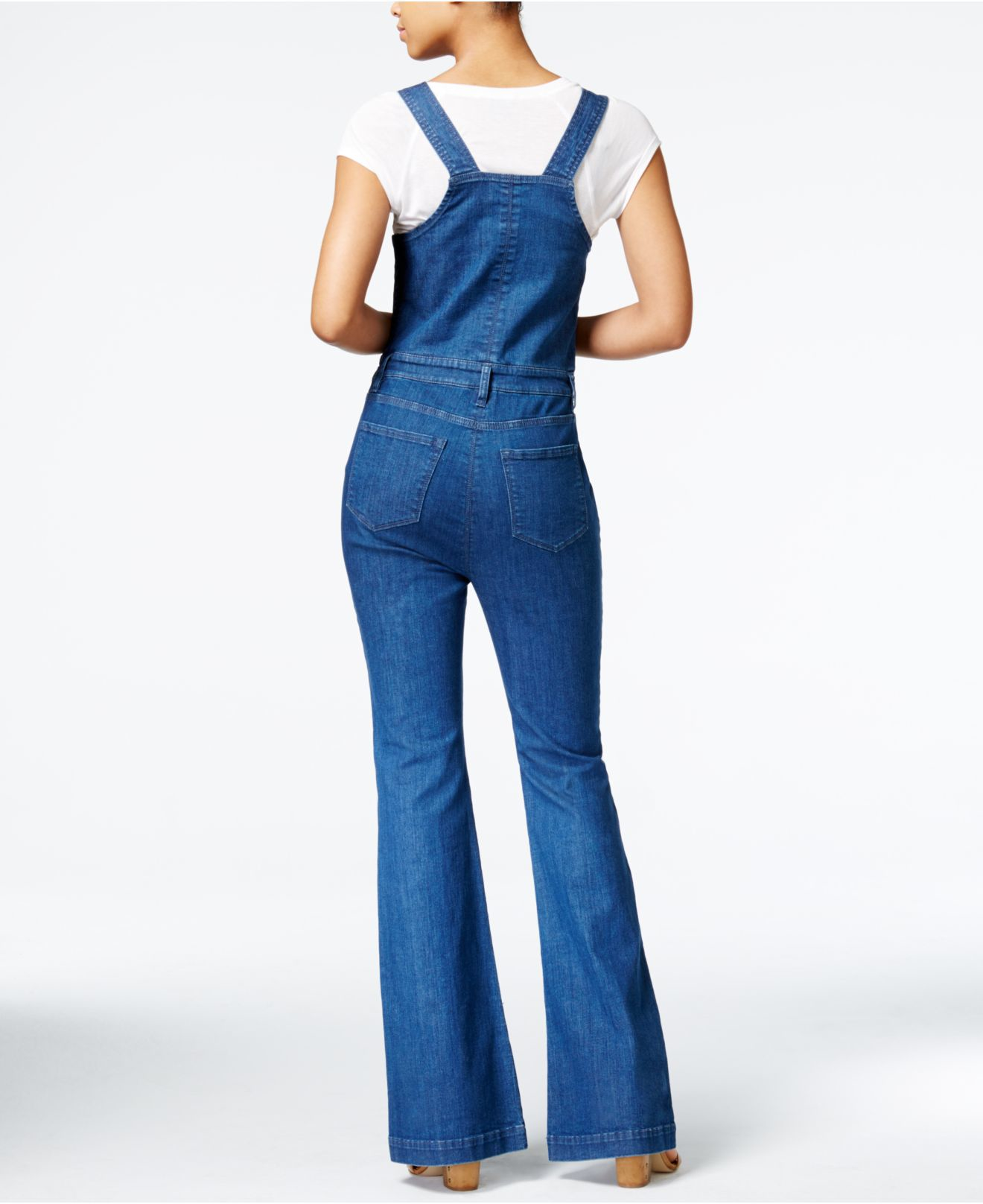 rachel roy denim jumpsuit