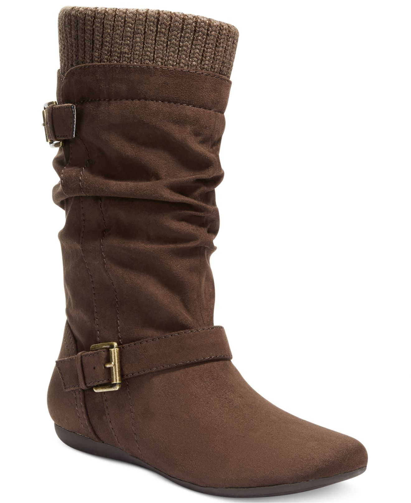 Lyst - Report Everton Slouchy Sweater Boots in Brown